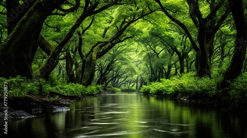 river in the forest high definition(hd) photographic creative image