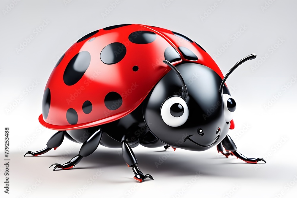 Obraz premium ladybug on white background