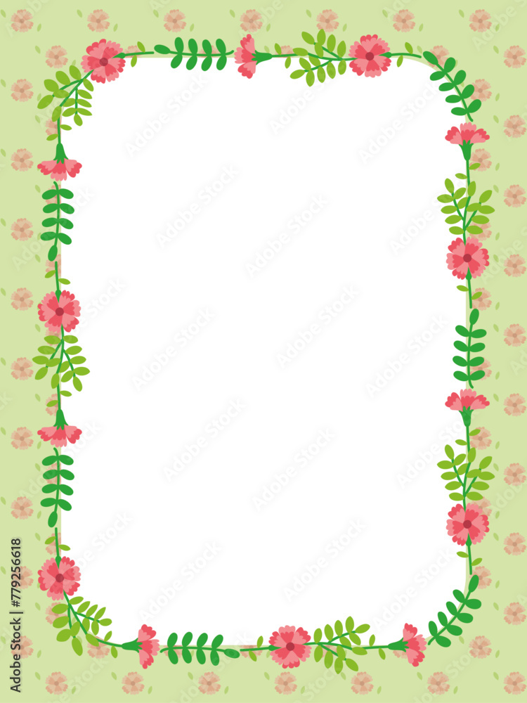 carnation flower border carnation flower border