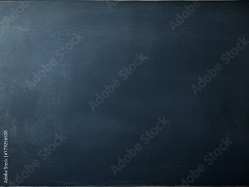 Navy Blue blackboard or chalkboard background with texture of chalk school education board concept, dark wall backdrop or learning concept with copy space blank for design photo text or product 