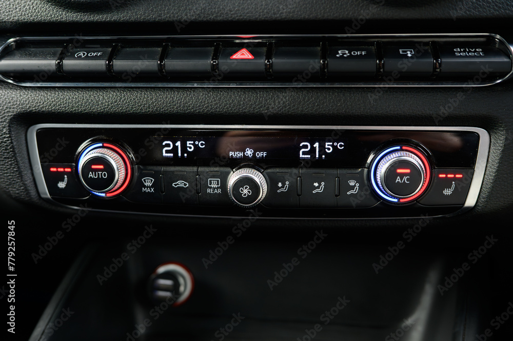 Car climate control with Auto, A/C and Heated seats controls Car climate control with Auto, A/C and Heated seats controls