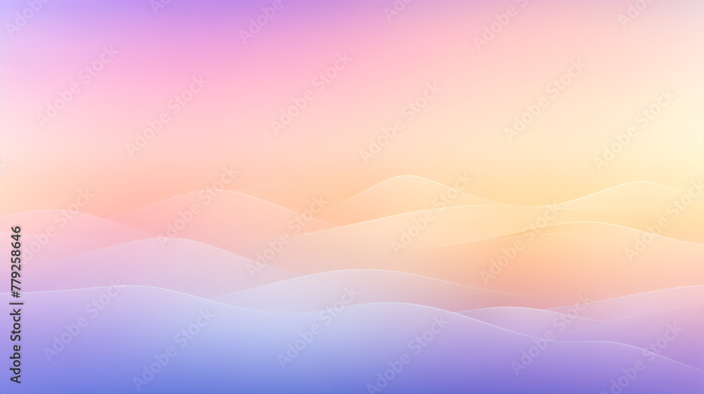 Dreamy Cloudscape, Soft Pastel Sunset, Peaceful Sky Background with Copy Space