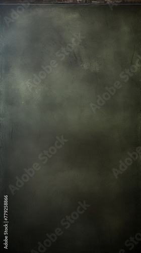 Olive blackboard or chalkboard background with texture of chalk school education board concept, dark wall backdrop or learning concept with copy space blank for design photo text or product