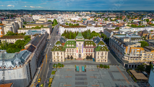 Cuadro en lienzo Administrative Palace of Craiova in Romania