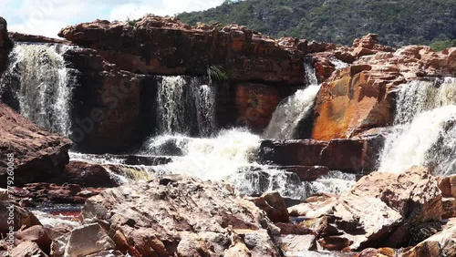 Cachoeira no distrito de Conselheiro Mata, na cidade de Diamantina, Estado de Minas Gerais, Brasil photo