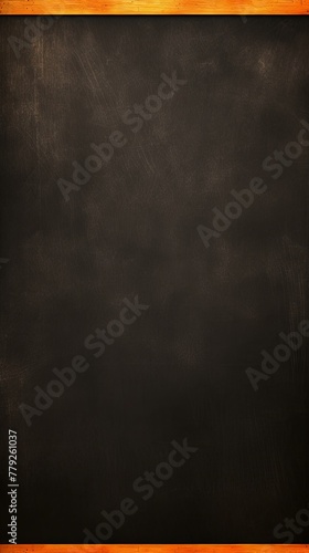 Orange blackboard or chalkboard background with texture of chalk school education board concept, dark wall backdrop or learning concept with copy space blank for design photo text or product