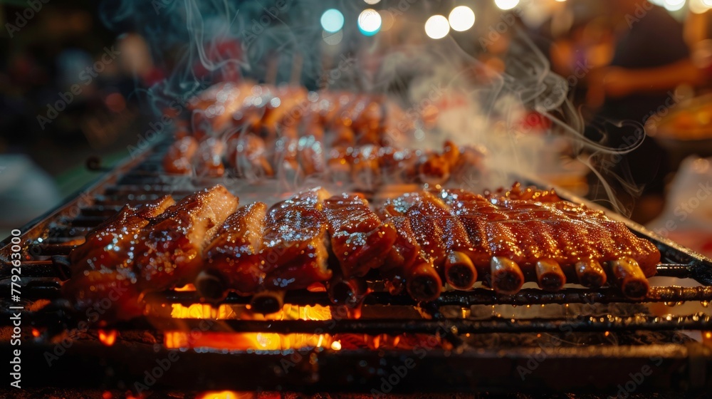 Char Siu moonlit market Char Siu moonlit market