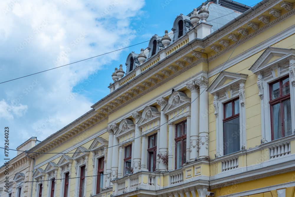 Fototapeta premium Historical houses in Romanian town Oradea