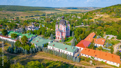 Summer day at Curchi monastery in Moldova photo