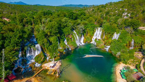 Billede på lærred Kravica waterfall in Bosnia and Herzegovina