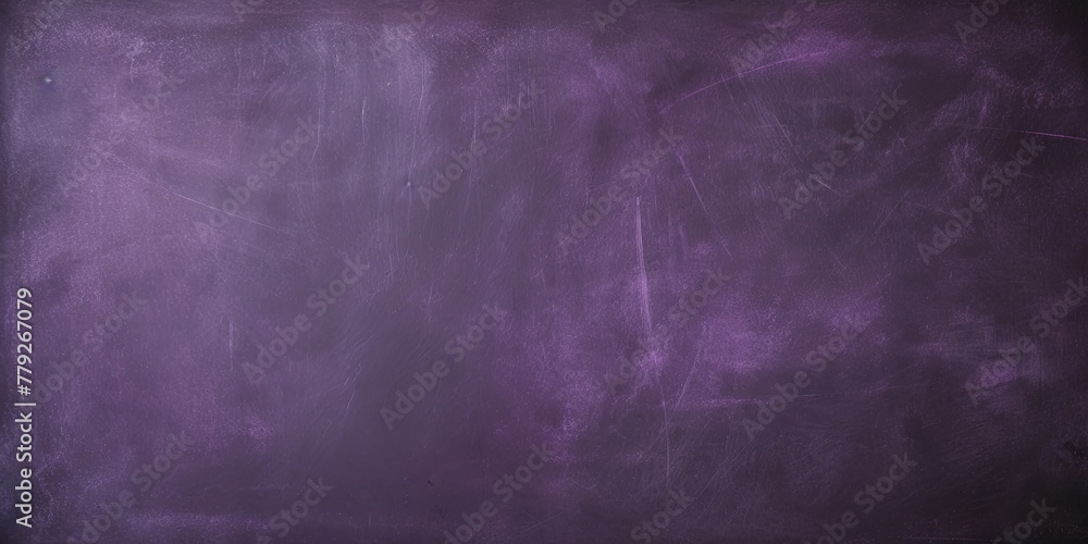Purple blackboard or chalkboard background with texture of chalk school education board concept, dark wall backdrop or learning concept with copy space blank for design photo text or product