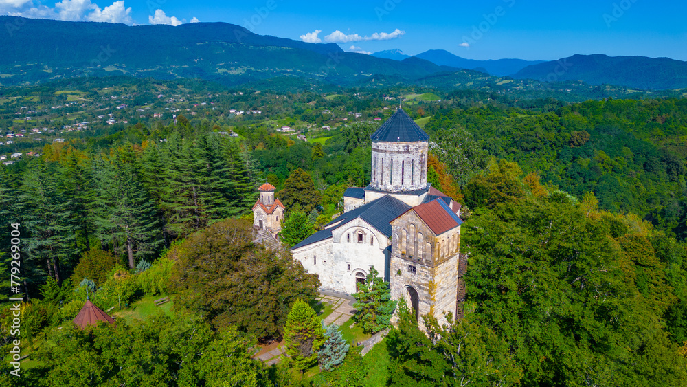 Summer day at Martvili Monastery in Georgia