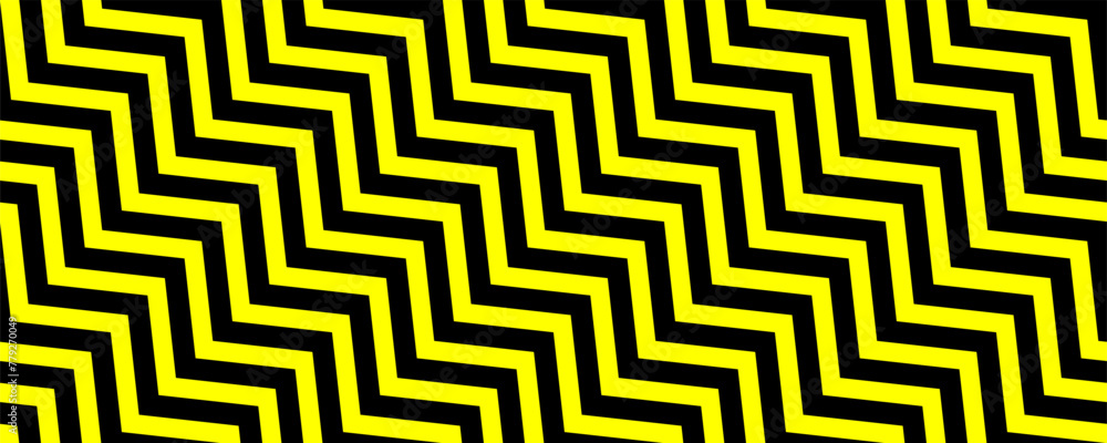 black yellow diagonal chevron seamless pattern