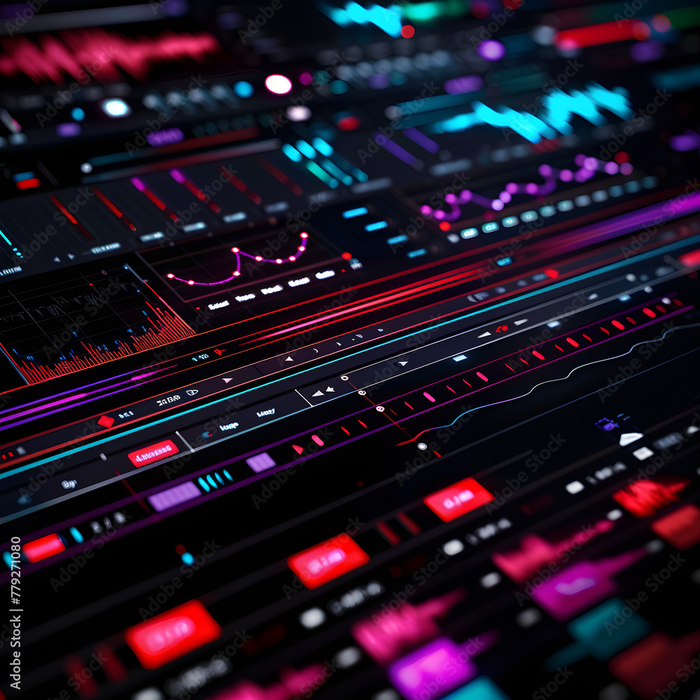 Advanced Digital MP3 Cutter Interface on a High-tech Screen