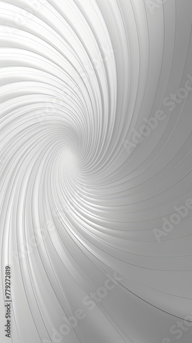 Silver background  smooth white lines  radians swirl round circle pattern backdrop with copy space for design photo or text