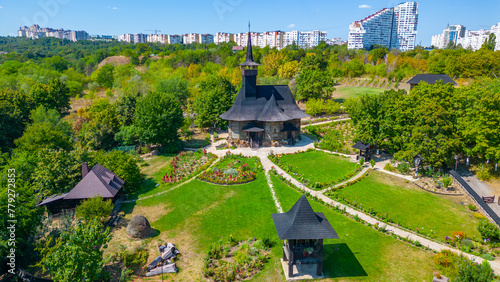 The small church in the Village Museum in Chisinau, Moldova