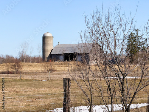 A farm in the spring