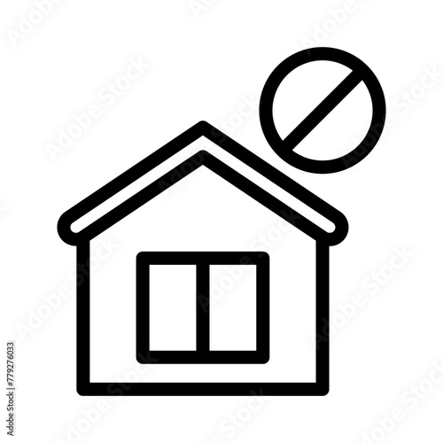 homeless line icon illustration vector graphic