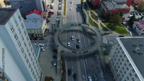 Round Footbridge Rzeszow Okragla Kladka Aerial View Poland