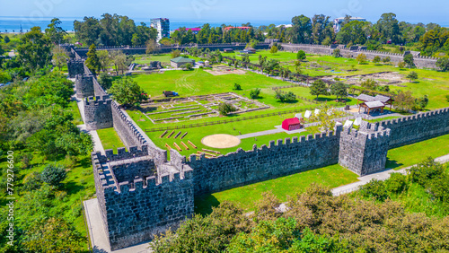 Summer day at Gonio fortress in Adjara region of Georgia photo