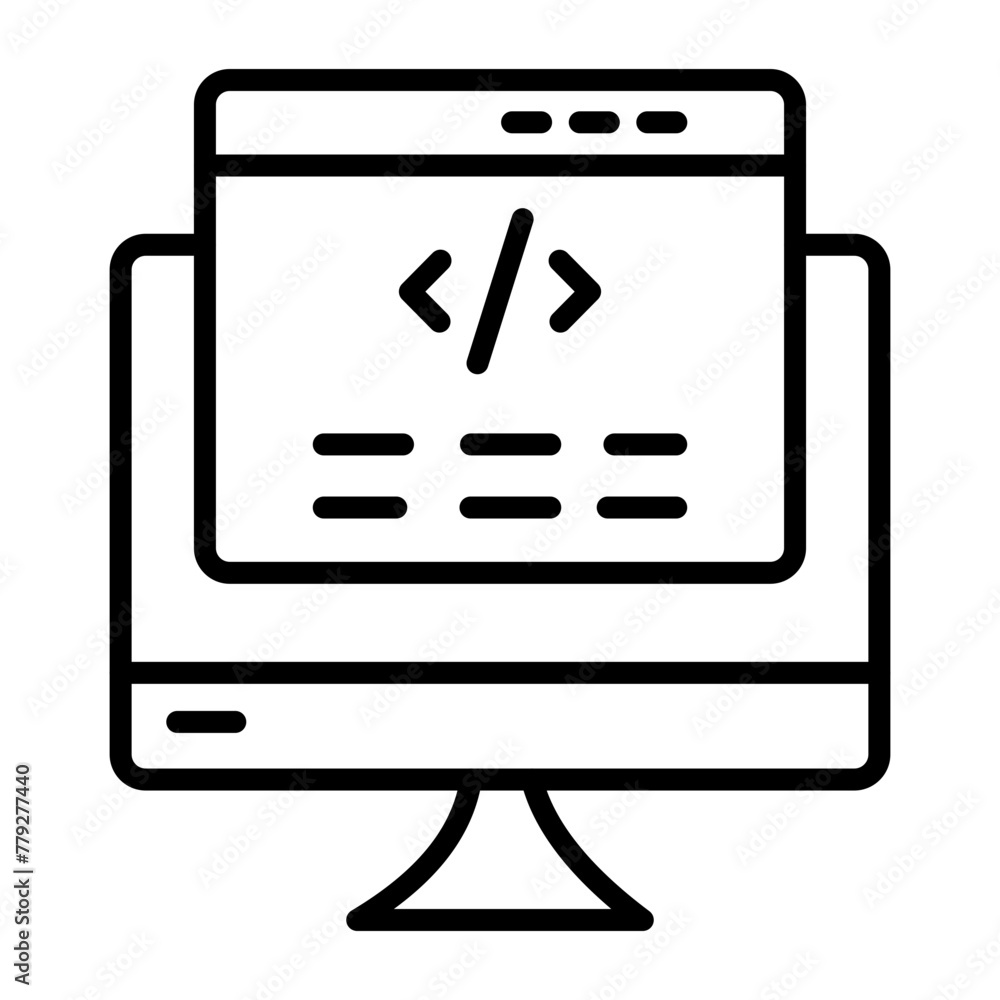 Front End Line Icon Front End Line Icon