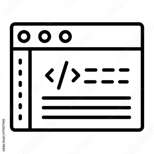 Developing Line Icon