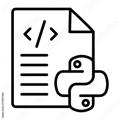 Python Line Icon