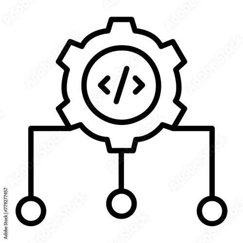 Task Runner Line Icon