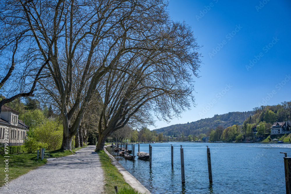 An view of the Rhine River banks