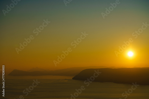 Coast landscape at sunset in Spain © anetlanda