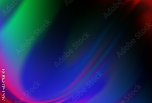 Dark Multicolor, Rainbow vector blurred bright pattern.