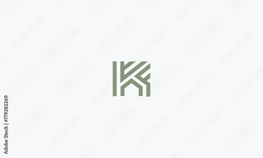 Obraz premium letter K monogram logo design vector illustration