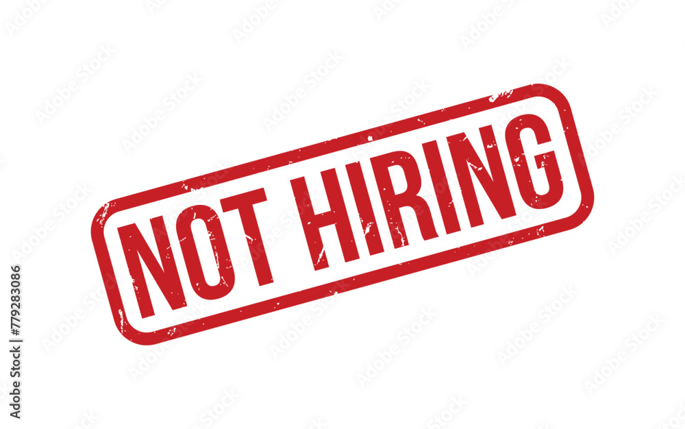 Not Hiring rubber grunge stamp seal vector Not Hiring rubber grunge stamp seal vector