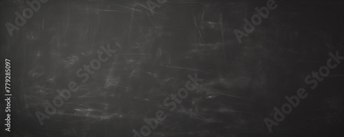 White blackboard or chalkboard background with texture of chalk school education board concept, dark wall backdrop or learning concept with copy space blank for design photo text or product