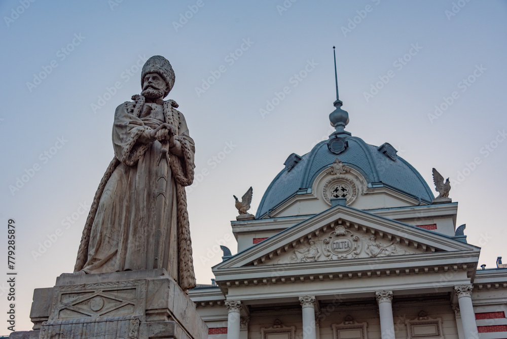 Sunrise at the Coltea Clinical Hospital in Bucharest, Romania