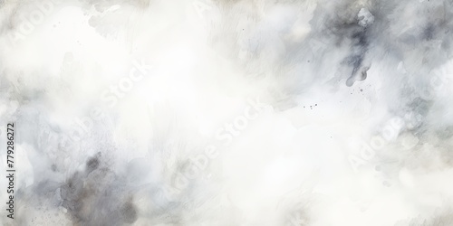 White watercolor light background natural paper texture abstract watercolur White pattern splashes aquarelle painting white copy space for banner design, greeting card © Lenhard