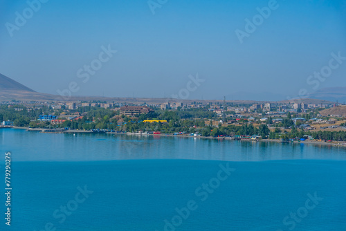 Summer day at Sevan lake in Armenia