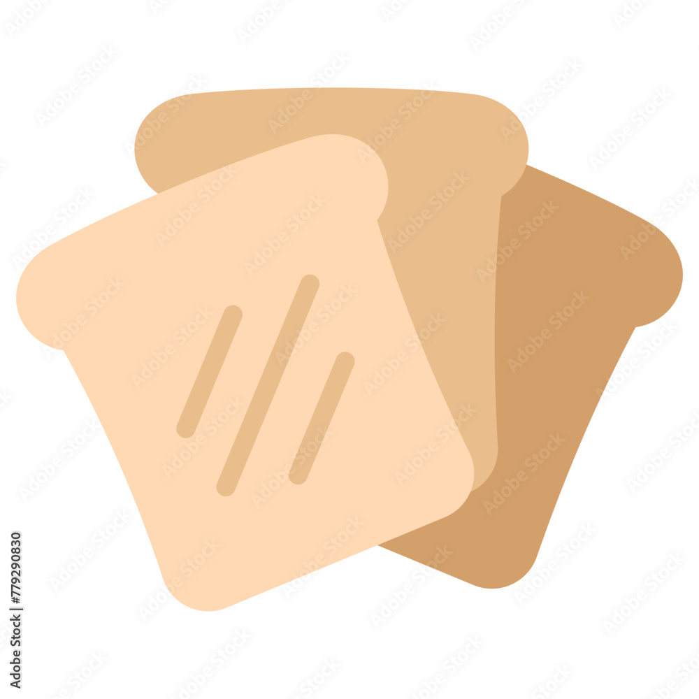 Bread Loaf multi color icon, relate to gastronomy theme. use for UI or UX kit, web and app development. Bread Loaf multi color icon, relate to gastronomy theme. use for UI or UX kit, web and app development.