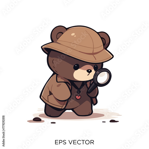 detective teddy bear