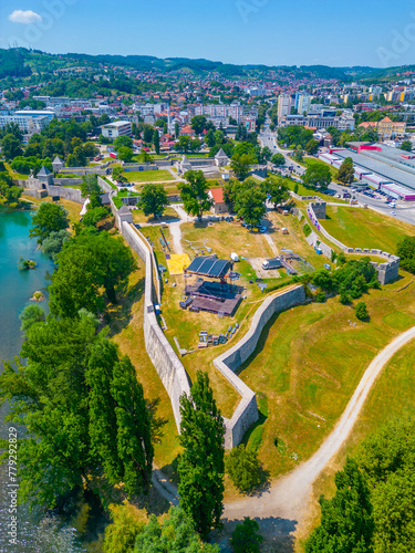 Panorama view of Kastel Fortress in Banja Luka, Bosnia and Herzegovina photo
