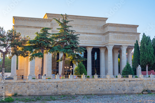 Summer day at a theatre in Ganja, Azerbaijan photo