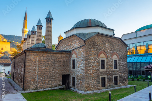 Tableau sur toile Gazi Husrev-beg's Museum in Sarajevo, Bosnia and Herzegovina