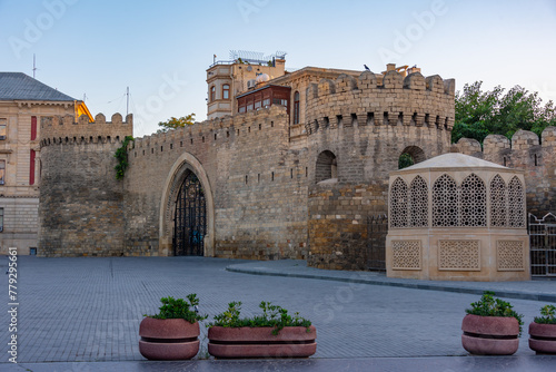 Fortification of Icherisheher part of Baku, Azerbaijan