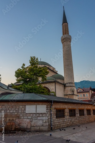 Bascarsija mosque in Sarajevo, Bosnia and Herzegovina