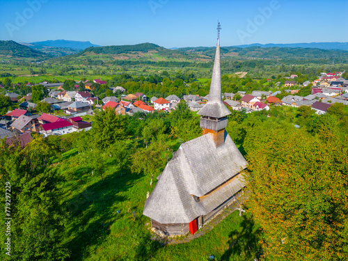 Summer day at Barsana church in Romania
