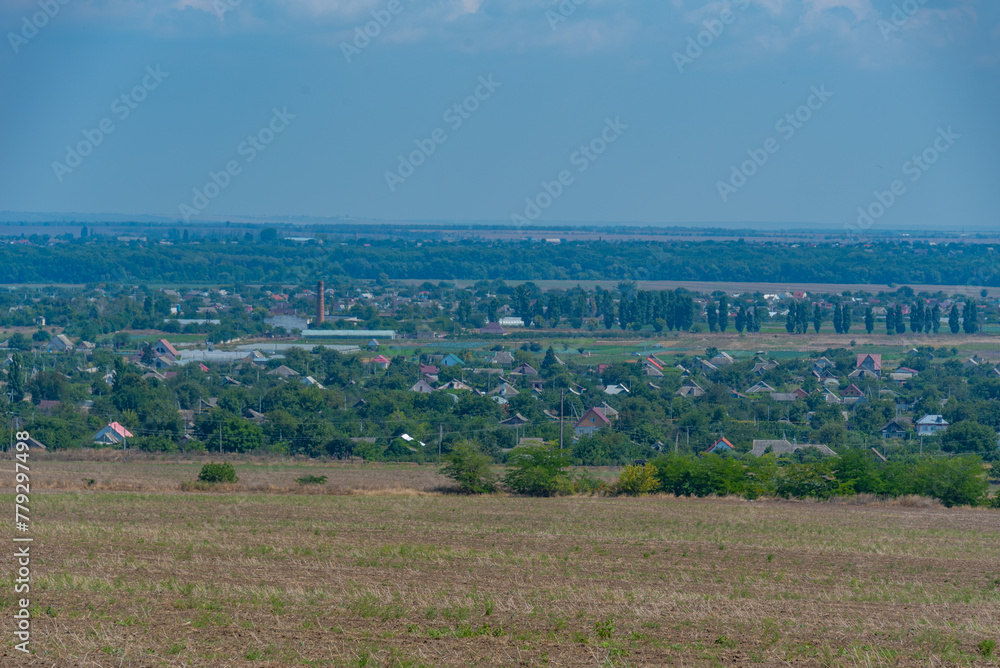 Landscape of Transnistria during a sunny day