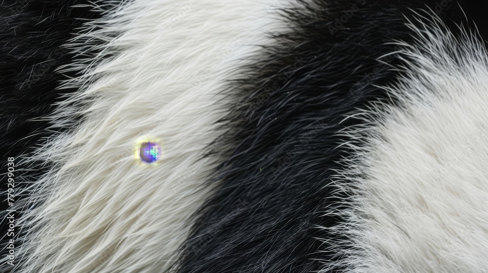 The soft fur of a panda bear AI generated illustration The soft fur of a panda bear AI generated illustration