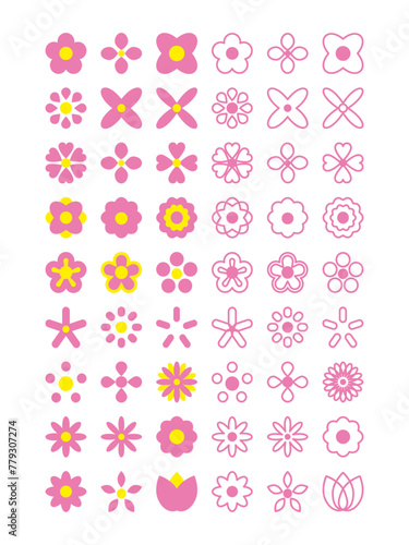flower shape graphics