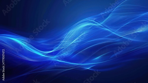 AI generated modern abstract background image of blue smoke