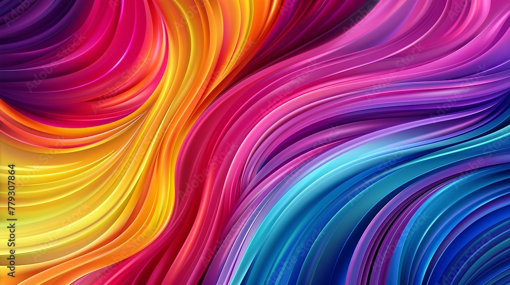 Vibrant Colorful Lines in Abstract Design Vibrant Colorful Lines in Abstract Design